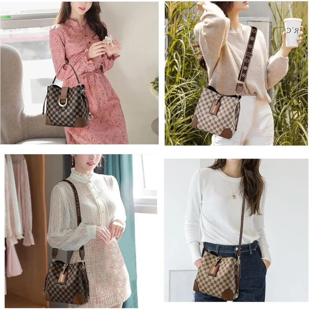 Women's Tote Handbags Ladies Satchel Shoulder Retro Top Handle Hobo Bag